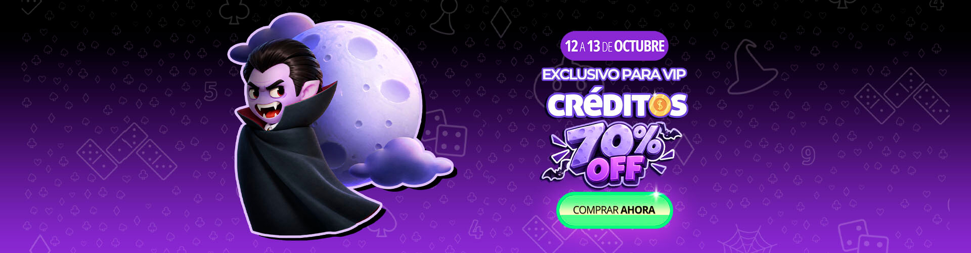 ? �Una oferta de miedo! Solo para vip: �70% de descuento en cr�ditos! ?